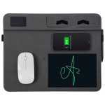 Многофункциональный коврик для мыши «Multi Pad» с беспроводной зарядкой и LCD экраном, 10 Вт, черный_2