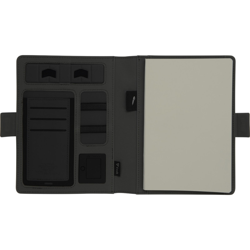 Органайзер с беспроводной зарядкой 5000 mAh "Powernote", светло-серый (P)_10