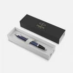 Ручка шариковая Parker IM Core Matte Blue CT, темно-синяя с черным, фото 3