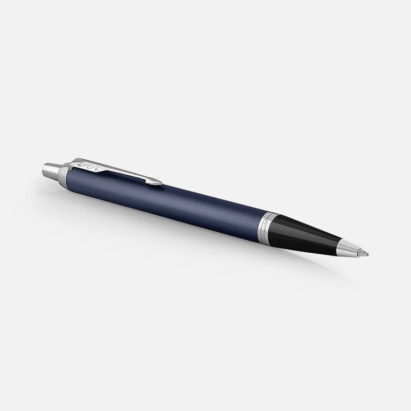 Ручка шариковая Parker IM Core Matte Blue CT, темно-синяя с черным, фото 2