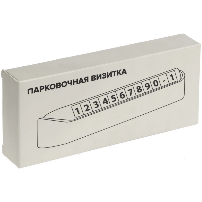 Парковочная визитка Litera, белая, фото 6