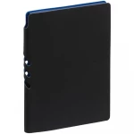 Ежедневник Flexpen Black, недатированный, черный с синим, фото 1