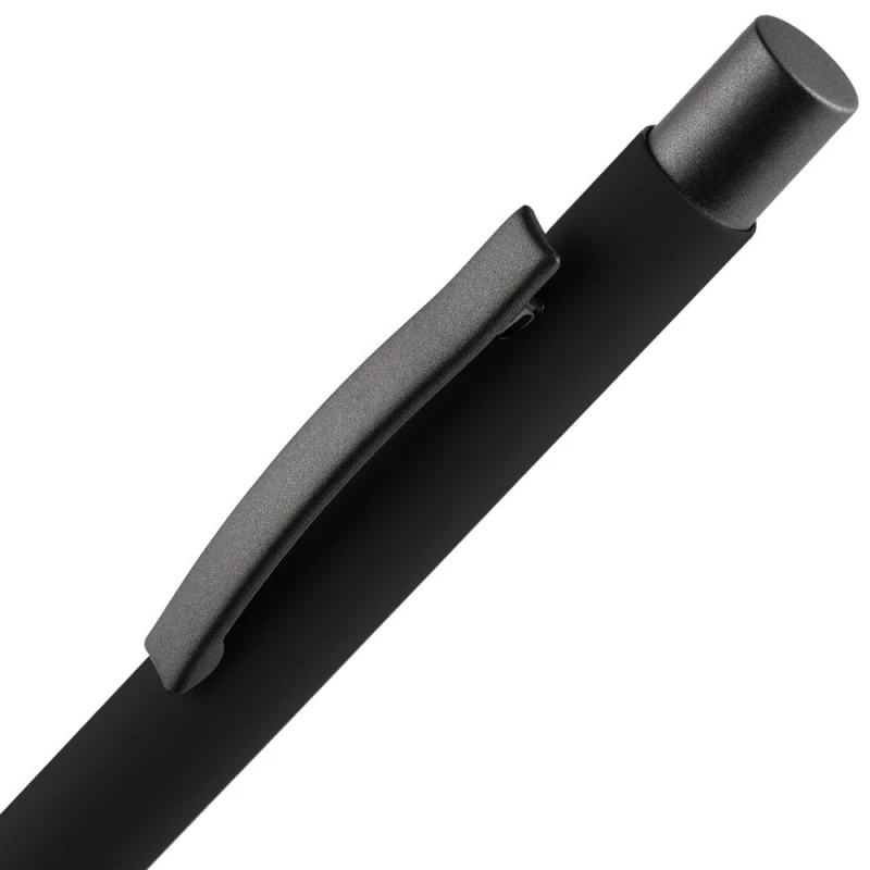 Ручка шариковая Atento Soft Touch, черная, фото 4