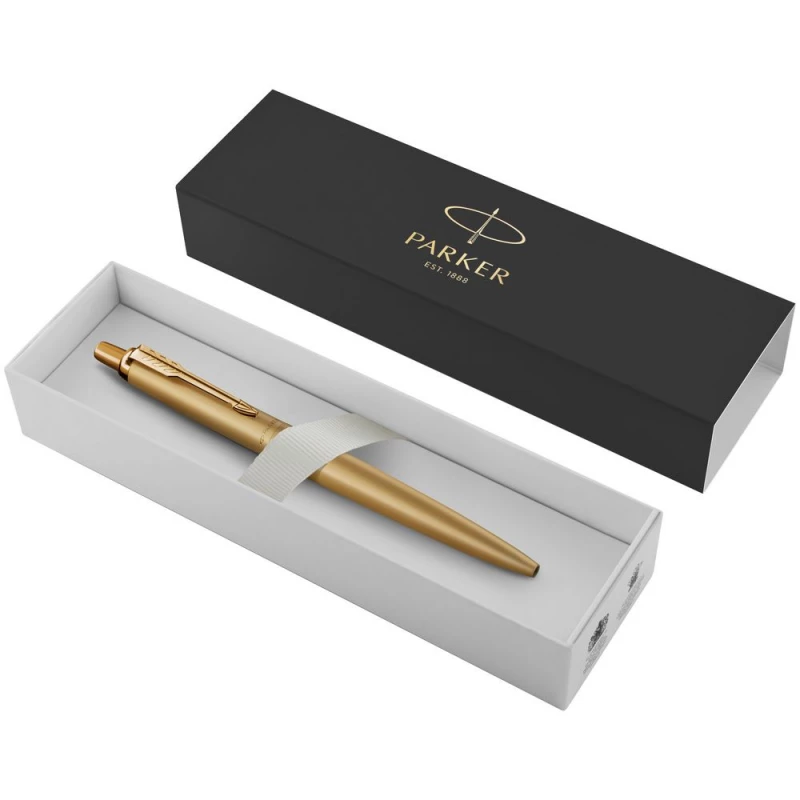 Ручка шариковая Parker Jotter XL Monochrome Gold, золотистая, фото 3