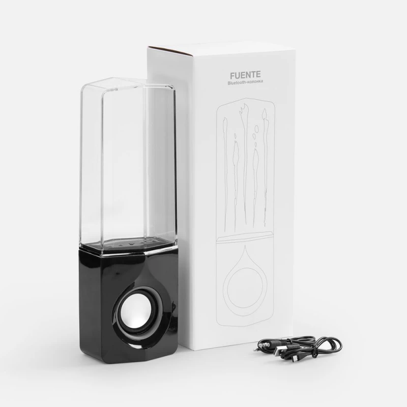 Bluetooth-колонка с поющим фонтаном Fuente, черная, фото 5