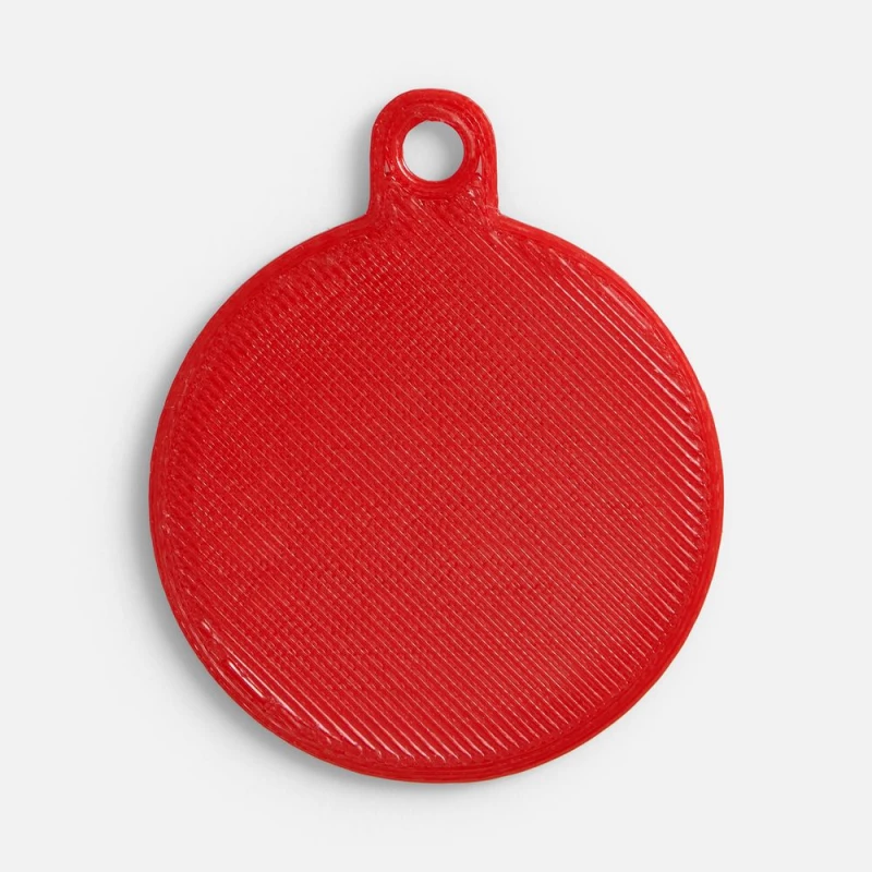 Подвеска Round, 3D-печать, красная