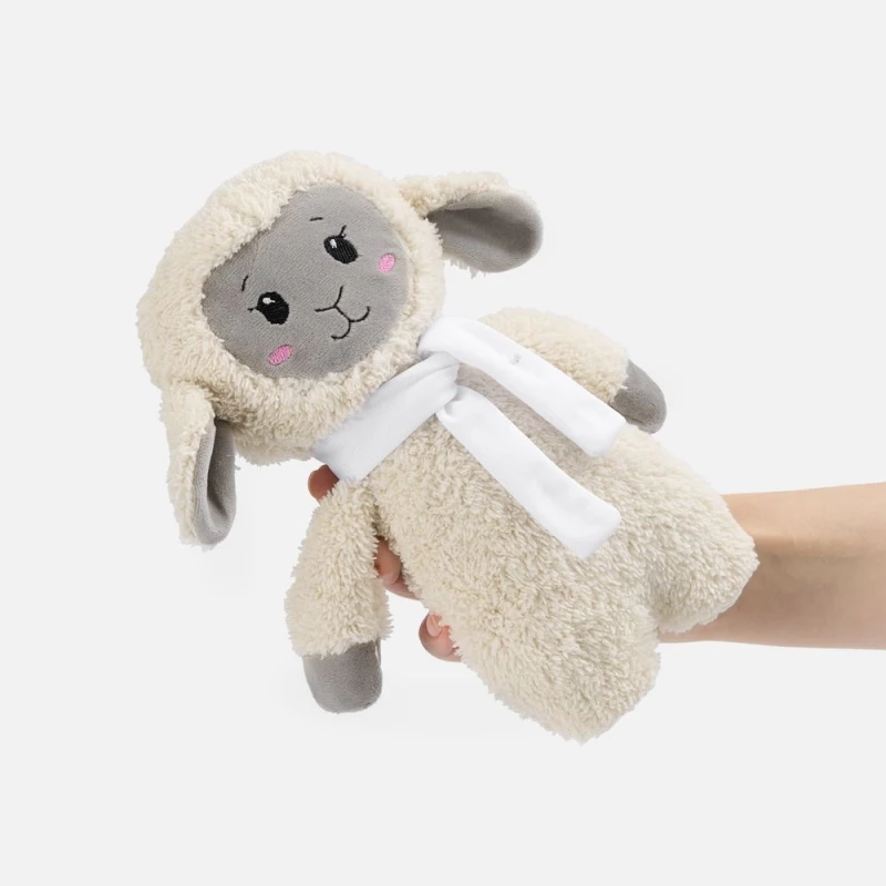 Мягкая игрушка Beastie Toys, овечка с белым шарфом, ver.2, фото 2