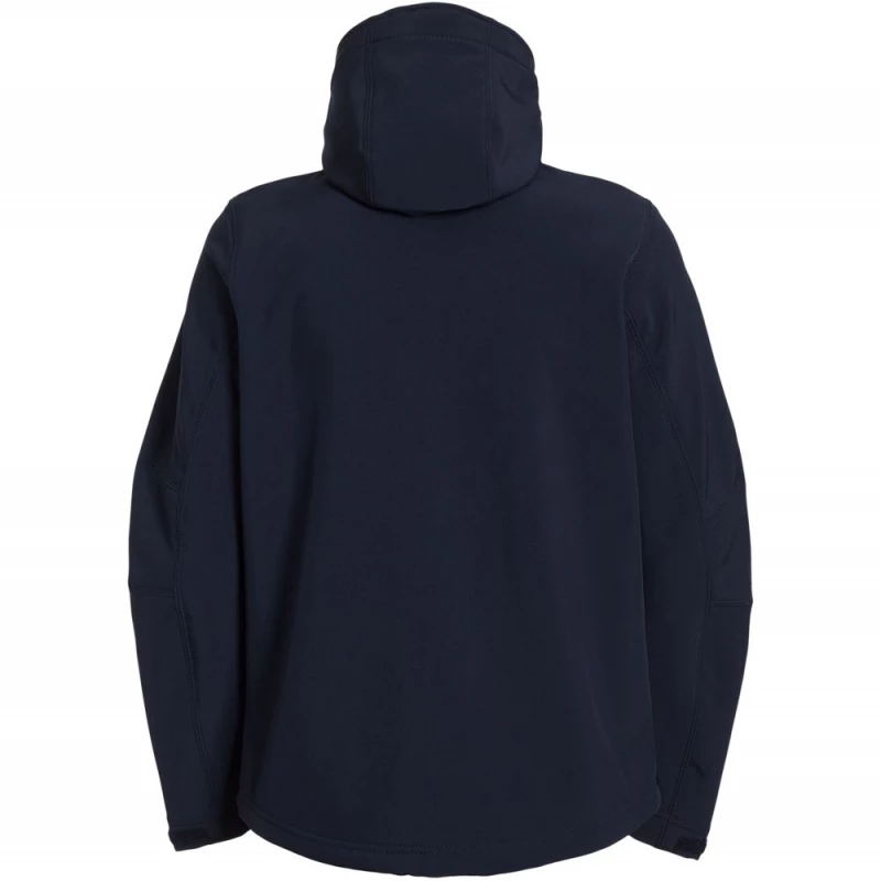 Куртка мужская Hooded Softshell темно-синяя, фото 3