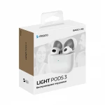 Беспроводные наушники с микрофоном Light Pods 3 , TWS, BT 5.4, 300 мАч, белый, Deppa, фото 5