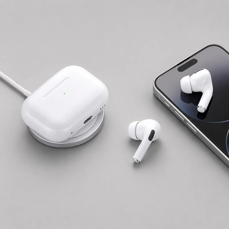 Беспроводные наушники с микрофоном Air Pro 2, TWS, BT 5.3, 300 мАч, QI, белый, Deppa