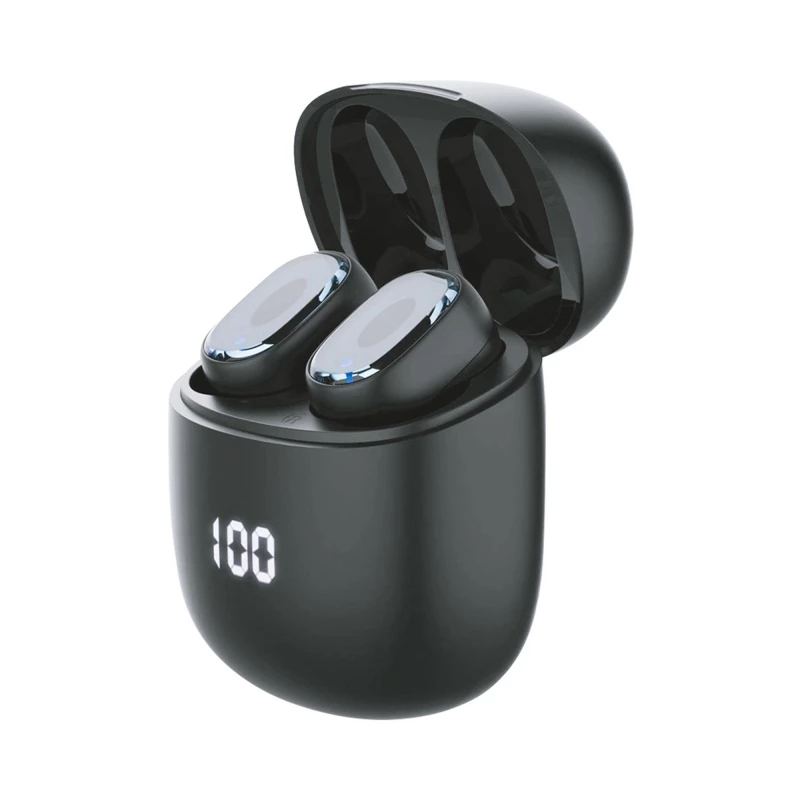 Беспроводные наушники с микрофоном Air Buds Pro, TWS, BT 5.3, LED, 300 мАч, черный, Deppa, фото 3
