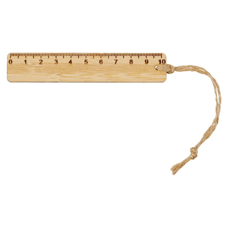 Закладка с линейкой из бамбука "Bookmark", натуральный, фото 3