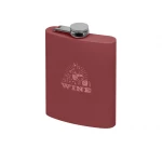 Фляжка 240 мл Remarque soft touch, 304 сталь, бургунди, фото 6
