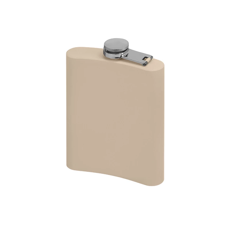 Фляжка 240 мл Remarque soft touch, 304 сталь, бежевый, фото 5