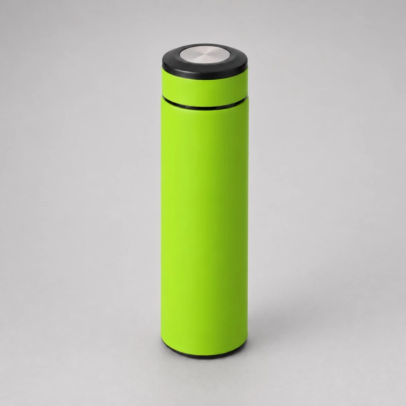 Вакуумный термос "Vacuum Flask C1", soft touch, 420мл, зеленое яблоко