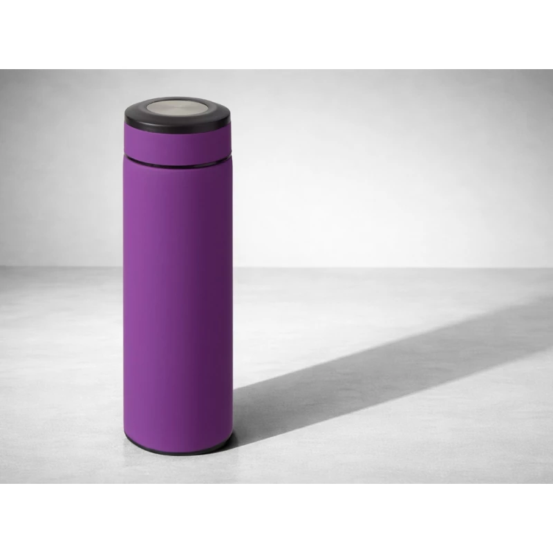 Вакуумный термос "Vacuum Flask C1", soft touch, 420мл, фиолетовый, фото 9