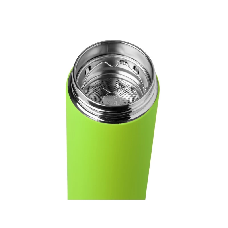 Вакуумный термос "Vacuum Flask C1", soft touch, 420мл, зеленое яблоко, фото 10