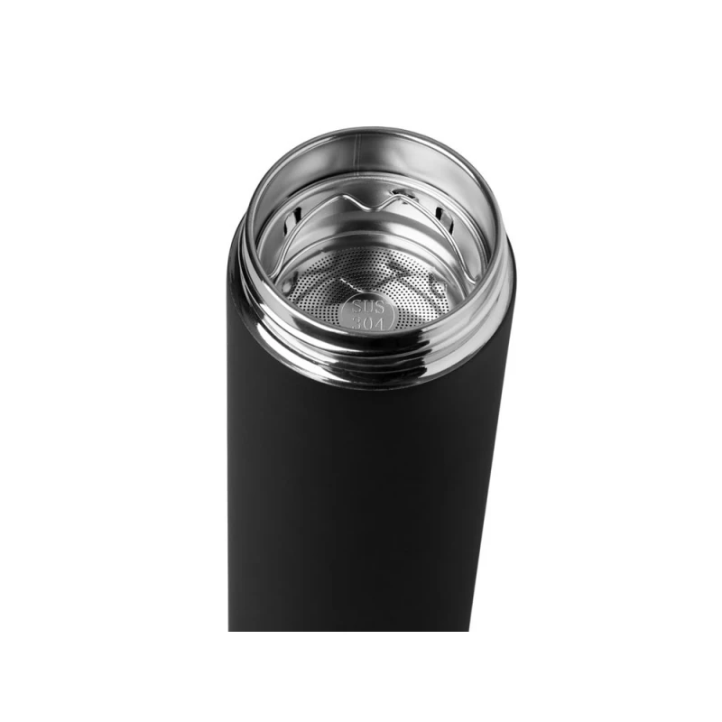 Вакуумный термос "Vacuum Flask C1", soft touch, 420мл, черный, фото 10