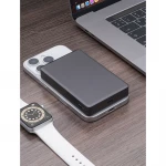 Внешний АКБ NRG Watch 10000 мА-ч, 15Вт, MageSafe, серый, Deppa, фото 9