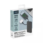 Внешний АКБ NRG MageSafe Alum 5000 мА-ч, 15Вт QI, серый, Deppa, фото 7