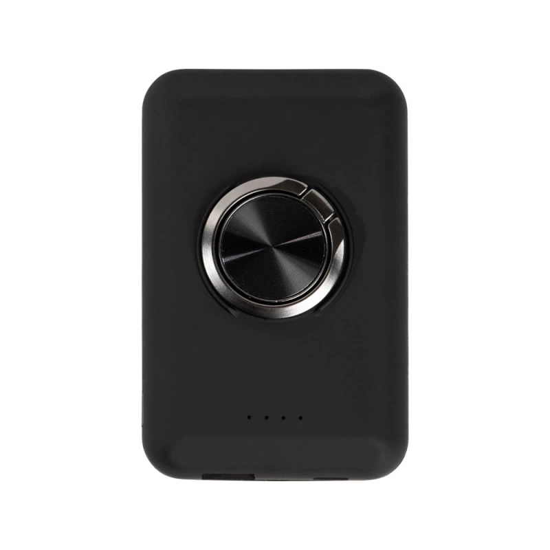Магнитный беспроводной внешний аккумулятор "MagnetIQ", 5000 mah, 10 W, черный (Р), фото 5