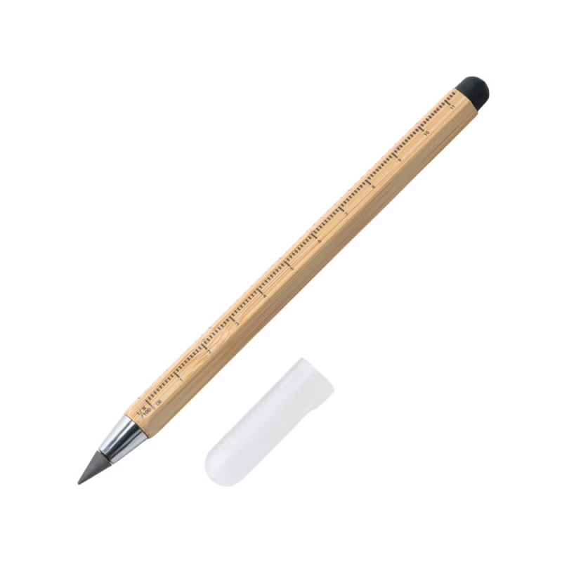 Вечный карандаш "Sicily Bamboo" из бамбука со стилусом и линейкой, фото 4