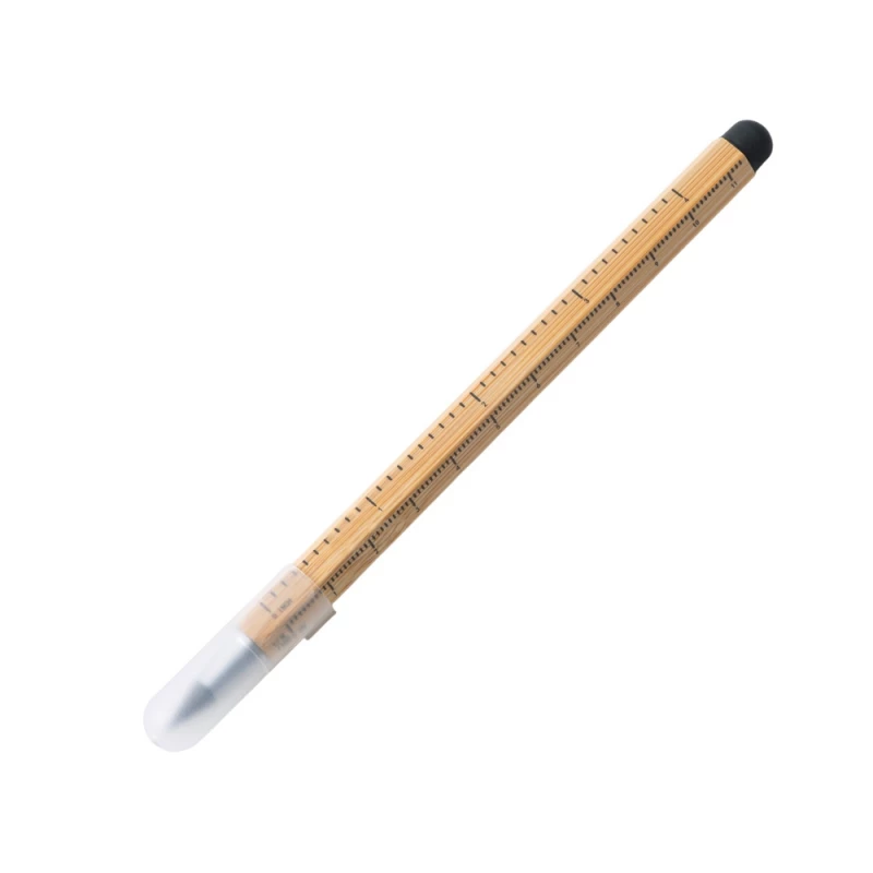 Вечный карандаш "Sicily Bamboo" из бамбука со стилусом и линейкой, фото 5
