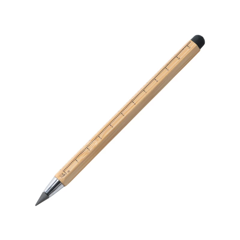 Вечный карандаш "Sicily Bamboo" из бамбука со стилусом и линейкой, фото 3