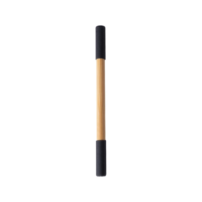 Вечный карандаш и ручка из бамбука "Black bamboo", натуральный и черный, фото 4