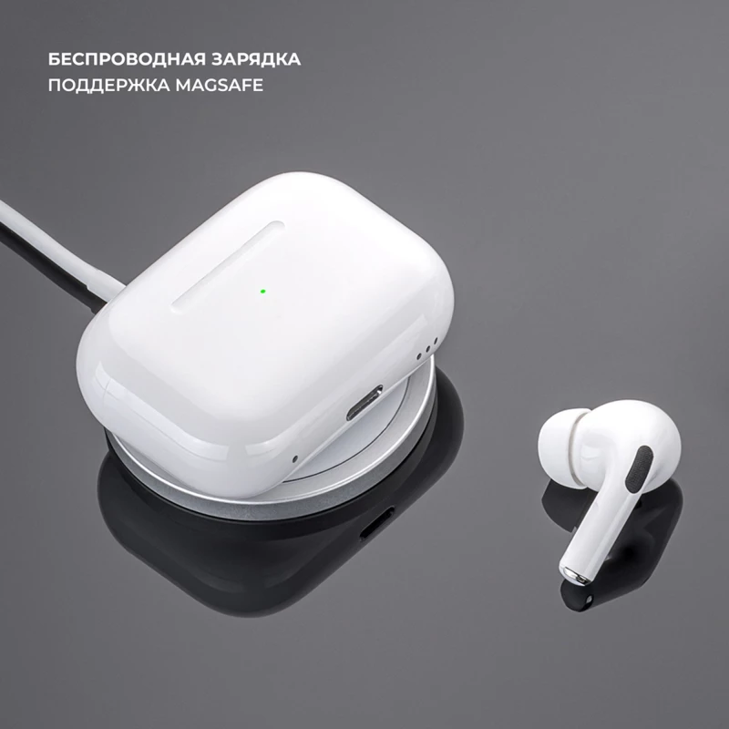 Беспроводные наушники с микрофоном Air Pro 2 ANC, TWS, BT 5.3, 300 мАч, ANC, QI, белый, Deppa, фото 6