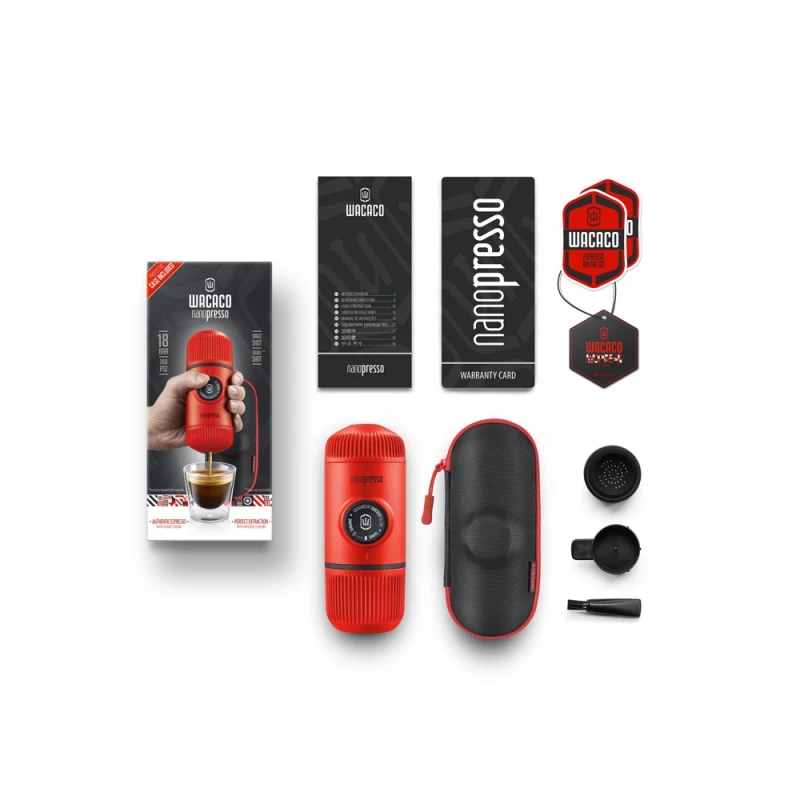 Ручная мини-кофемашина (WACACO Nanopresso) WCCLVRD (Ручная мини-кофемашина цв. Lava Red), фото 3