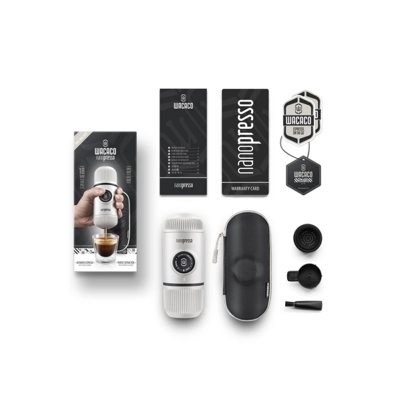 Ручная мини-кофемашина (WACACO Nanopresso) WCCCHWH (Ручная мини-кофемашина цв. Chill White), фото 3