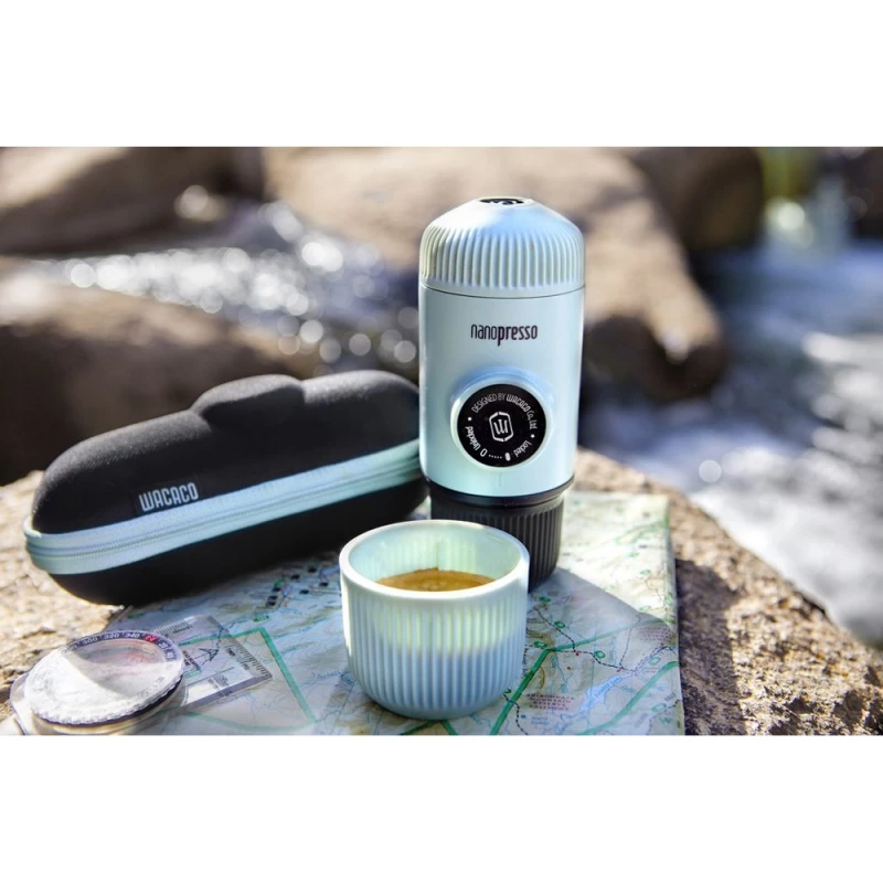 Ручная мини-кофемашина (WACACO Nanopresso) WCCRTCBL (Ручная мини-кофемашина цв. Arctic Blue), фото 5