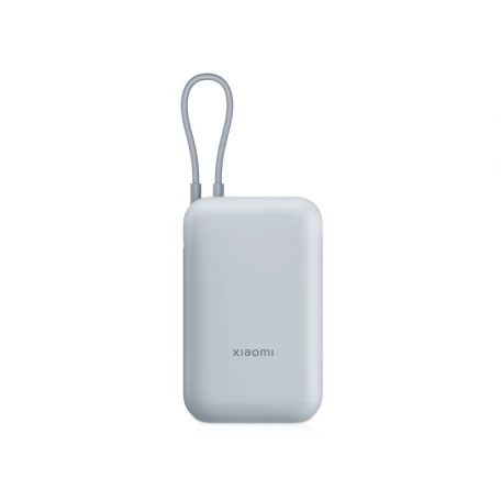 Внешний аккумулятор со встроенным кабелем Mi Power Bank 10000mAh (Integrated Cable) Ice Blue GL