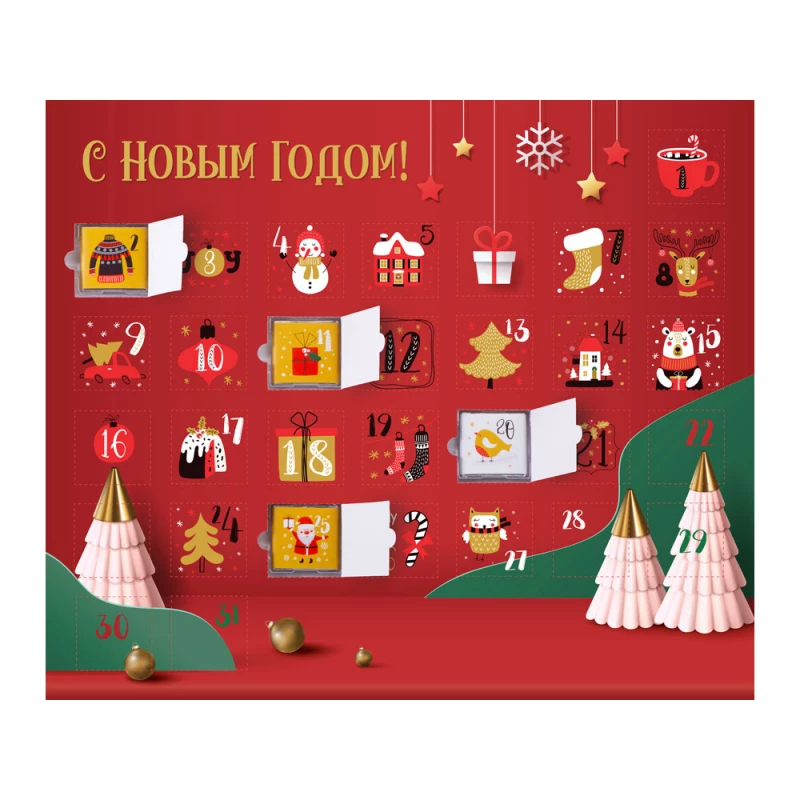 Шоколадный адвент-календарь «Festive», фото 4