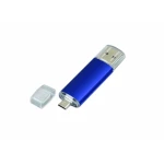 USB 2.0/micro USB- флешка на 64 Гб, синий, фото 3