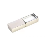 USB 2.0- флешка на 16 Гб кристалл в металле, фото 1