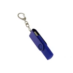 USB-флешка на 32 Гб 2 в 1 поворотный механизм, c дополнительным разъемом Type-C с одноцветным металлическим клипом, синий, арт. 6137.32.02, фото 3