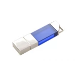 USB-флешка на 32 ГБ, micro USB, синий, фото 1