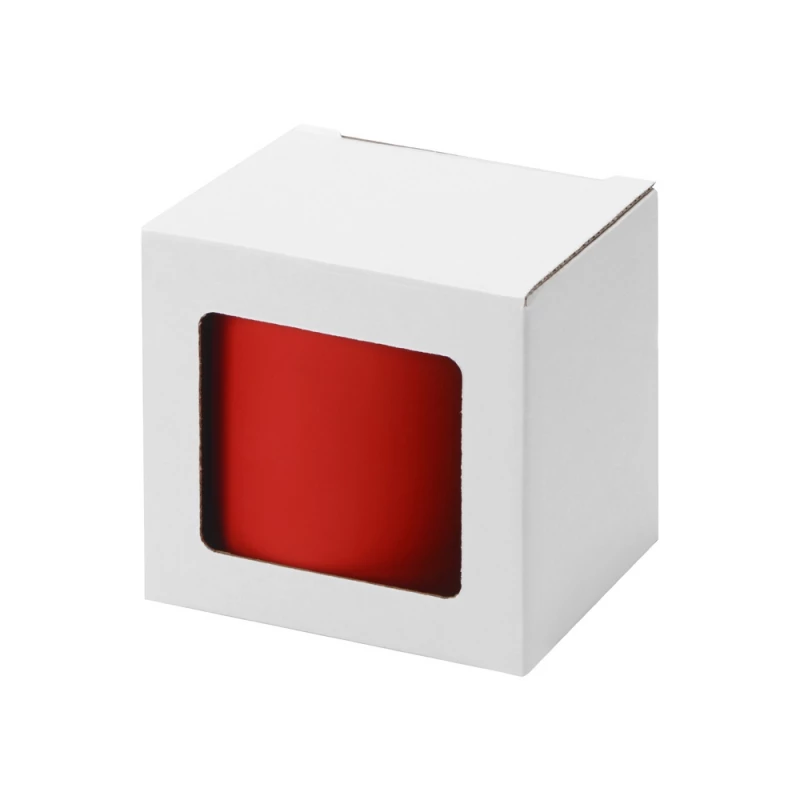 Коробка для кружки с окном, 11,2х9,4х10,7 см., белый, фото 3