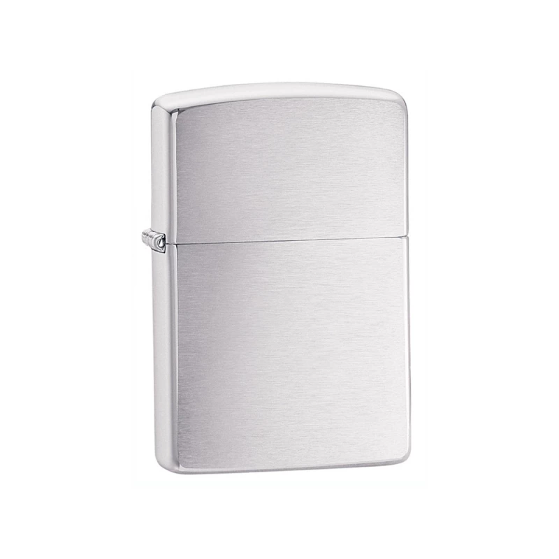 Зажигалка ZIPPO Classic с покрытием Brushed Chrome, латунь/сталь, серебристая, матовая, 38x13x57 мм