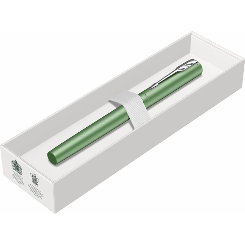 Ручка-роллер Parker Vector XL Green CT, цвет чернил black, стержень: F, в подарочной упаковке., фото 12