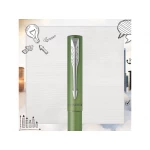 Ручка-роллер Parker Vector XL Green CT, цвет чернил black, стержень: F, в подарочной упаковке., фото 4