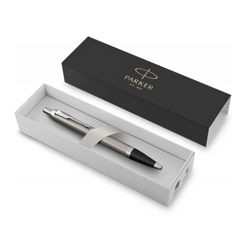 Шариковая ручка Parker IM Stainless Steel CT, стержень: M, цвет чернил: blue, в подарочной упаковке., фото 3