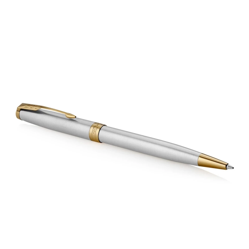 Ручка шариковая «Parker Sonnet Core Stainless Steel GT», серебристый/золотистый, фото 3