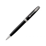 Ручка шариковая «Parker Sonnet Core Black Lacquer CT», черный/серебристый, фото 1