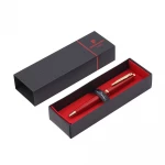 Ручка шариковая Pierre Cardin коллекция «ГАММА КЛАССИКА (GAMME CLASSIC)». Корпус - латунь с лакированным покрытием. Отделка и детали дизайна - сталь с позолотой. Цвет - красный. Упаковка E., фото 9