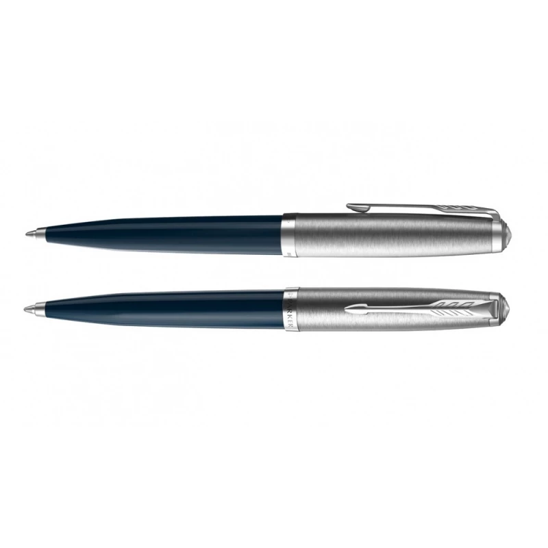 Шариковая ручка Parker 51 CORE MIDNIGHT BLUE CT, стержень: M, цвет чернил: black, в подарочной упаковке., фото 4