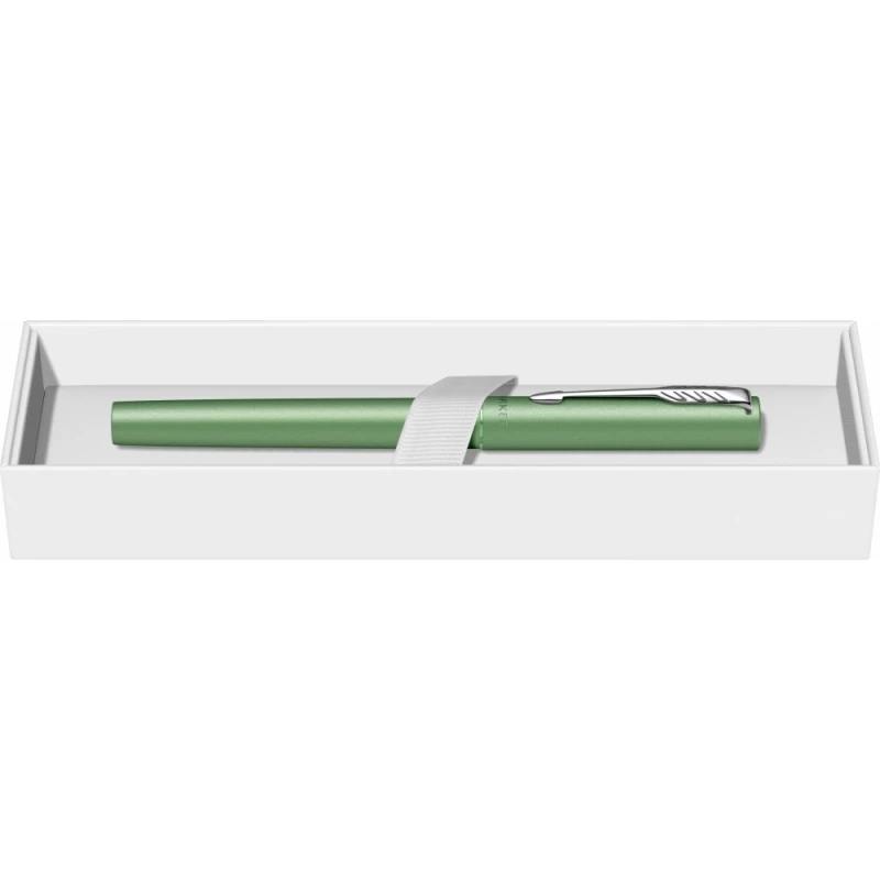 Ручка-роллер Parker Vector XL Green CT, цвет чернил black, стержень: F, в подарочной упаковке., фото 10