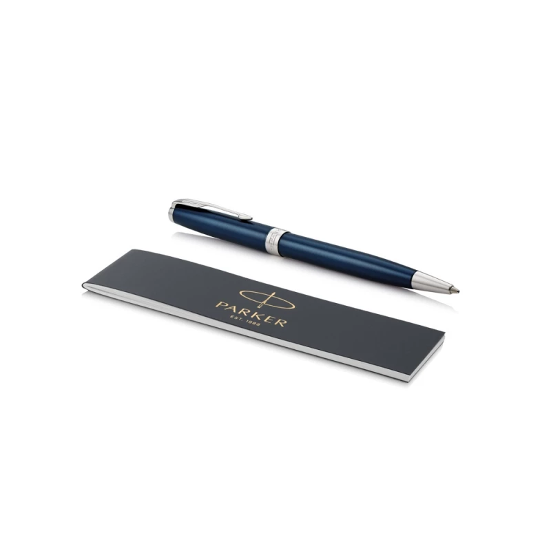 Ручка шариковая «Parker Sonnet Core Subtle Blue CT», синий/серебристый, фото 4